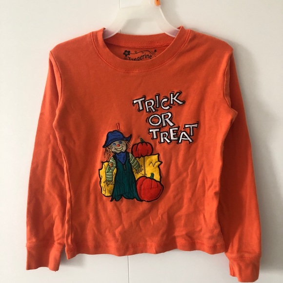 Other - Tangerine Halloween top 4T